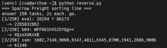 running script