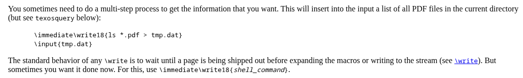 latex docs