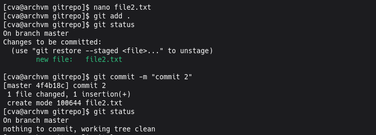 added another file and committed it