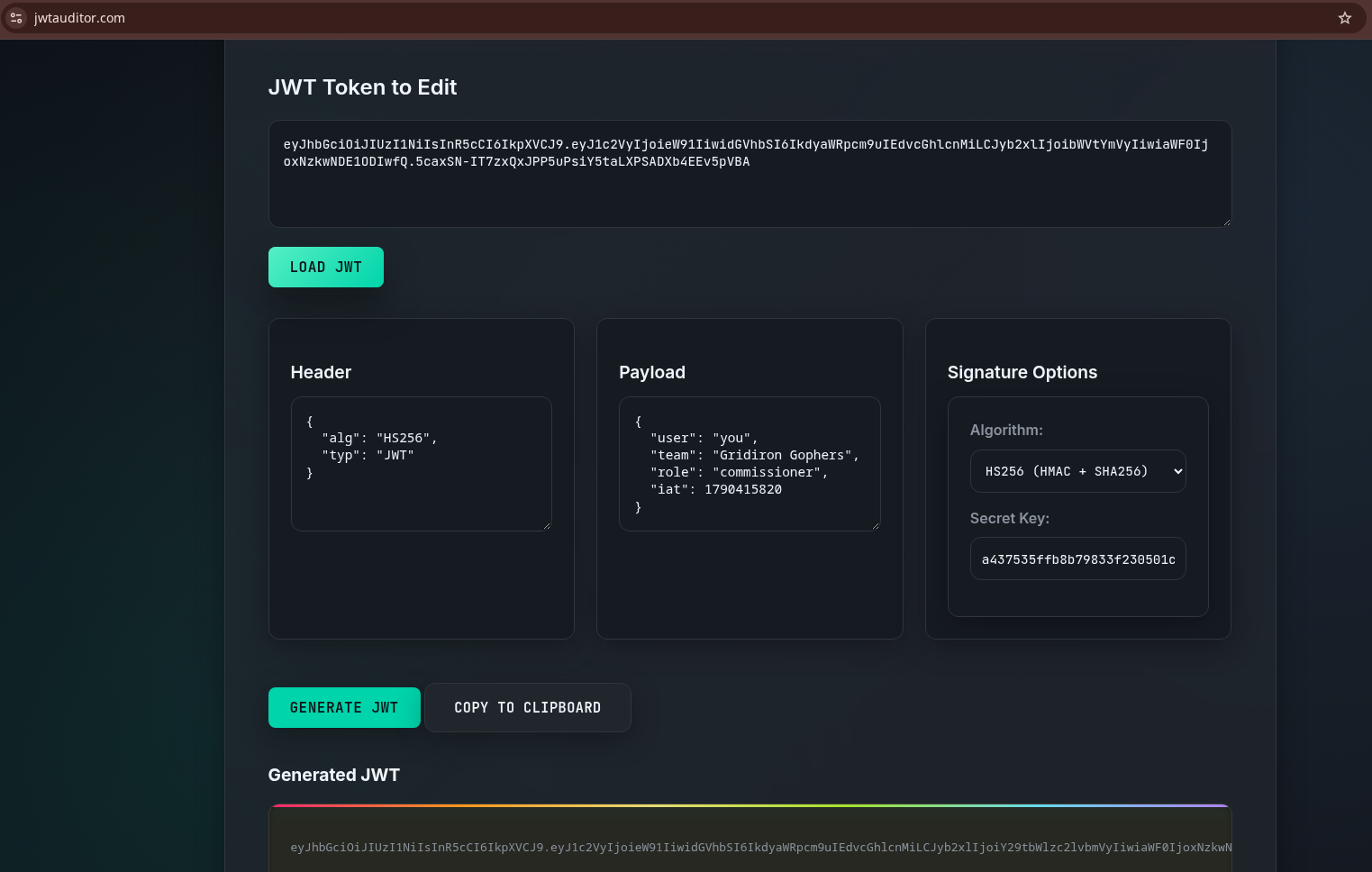 forging jwt